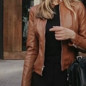 Noora Leather Coat Size XL